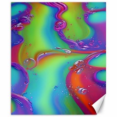 Modern Abstract Liquid Art Pattern Canvas 8  X 10  by GardenOfOphir