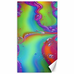 Modern Abstract Liquid Art Pattern Canvas 40  X 72  by GardenOfOphir