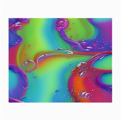 Modern Abstract Liquid Art Pattern Small Glasses Cloth (2 Sides) by GardenOfOphir