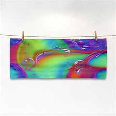 Modern Abstract Liquid Art Pattern Hand Towel by GardenOfOphir