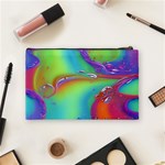 Modern Abstract Liquid Art Pattern Cosmetic Bag (Medium) Back