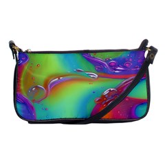 Modern Abstract Liquid Art Pattern Shoulder Clutch Bag by GardenOfOphir