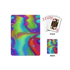 Modern Abstract Liquid Art Pattern Playing Cards Single Design (mini) by GardenOfOphir