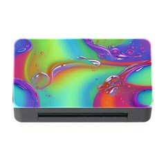 Modern Abstract Liquid Art Pattern Memory Card Reader With Cf by GardenOfOphir