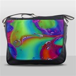 Modern Abstract Liquid Art Pattern Messenger Bag Front