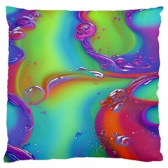 Modern Abstract Liquid Art Pattern Standard Premium Plush Fleece Cushion Case (two Sides) by GardenOfOphir