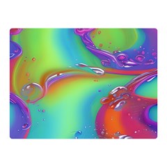 Modern Abstract Liquid Art Pattern Premium Plush Fleece Blanket (mini) by GardenOfOphir