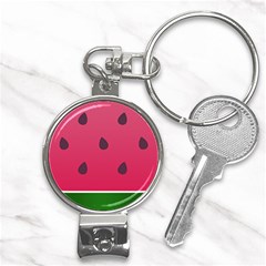 Watermelon Fruit Summer Red Fresh Food Healthy Nail Clippers Key Chain by Wegoenart