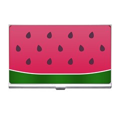 Watermelon Fruit Summer Red Fresh Food Healthy Business Card Holder by Wegoenart