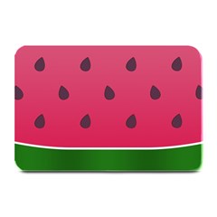 Watermelon Fruit Summer Red Fresh Food Healthy Plate Mats by Wegoenart