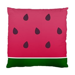 Watermelon Fruit Summer Red Fresh Food Healthy Standard Cushion Case (two Sides) by Wegoenart