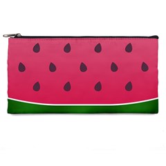 Watermelon Fruit Summer Red Fresh Food Healthy Pencil Case by Wegoenart