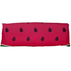 Watermelon Fruit Summer Red Fresh Food Healthy Body Pillow Case (dakimakura) by Wegoenart