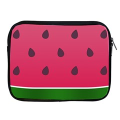 Watermelon Fruit Summer Red Fresh Food Healthy Apple Ipad 2/3/4 Zipper Cases by Wegoenart