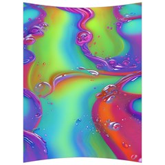 Modern Abstract Liquid Art Pattern Back Support Cushion by GardenOfOphir