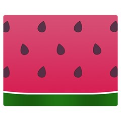 Watermelon Fruit Summer Red Fresh Food Healthy Premium Plush Fleece Blanket (medium) by Wegoenart