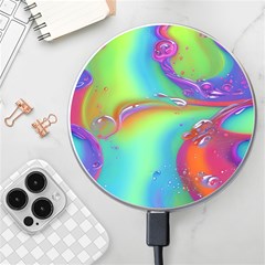 Modern Abstract Liquid Art Pattern Wireless Fast Charger(white) by GardenOfOphir