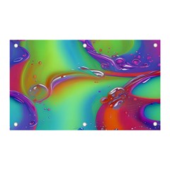 Modern Abstract Liquid Art Pattern Banner And Sign 5  X 3  by GardenOfOphir