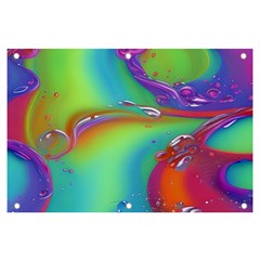 Modern Abstract Liquid Art Pattern Banner And Sign 6  X 4  by GardenOfOphir