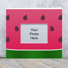 Watermelon Fruit Summer Red Fresh Food Healthy White Wall Photo Frame 5  X 7  by Wegoenart