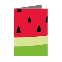 Watermelon Fruit Food Healthy Vitamins Nutrition Mini Greeting Card by Wegoenart