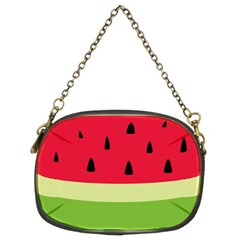 Watermelon Fruit Food Healthy Vitamins Nutrition Chain Purse (two Sides) by Wegoenart