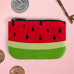 Watermelon Fruit Food Healthy Vitamins Nutrition Mini Coin Purse by Wegoenart