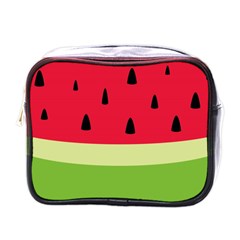 Watermelon Fruit Food Healthy Vitamins Nutrition Mini Toiletries Bag (one Side) by Wegoenart