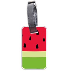 Watermelon Fruit Food Healthy Vitamins Nutrition Luggage Tag (one Side) by Wegoenart