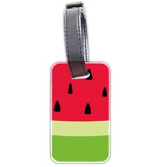 Watermelon Fruit Food Healthy Vitamins Nutrition Luggage Tag (two Sides) by Wegoenart