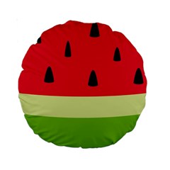 Watermelon Fruit Food Healthy Vitamins Nutrition Standard 15  Premium Round Cushions by Wegoenart