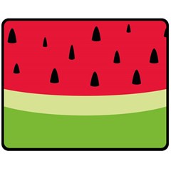 Watermelon Fruit Food Healthy Vitamins Nutrition Fleece Blanket (medium) by Wegoenart