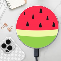 Watermelon Fruit Food Healthy Vitamins Nutrition Wireless Fast Charger(white) by Wegoenart