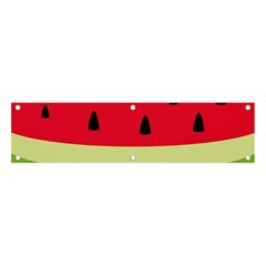 Watermelon Fruit Food Healthy Vitamins Nutrition Banner And Sign 4  X 1  by Wegoenart