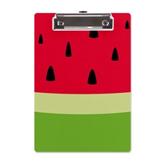 Watermelon Fruit Food Healthy Vitamins Nutrition A5 Acrylic Clipboard by Wegoenart