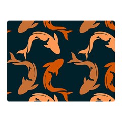 Background Pattern Texture Design Wallpaper Fish Premium Plush Fleece Blanket (Mini)