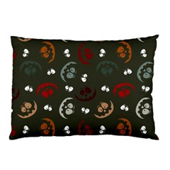 Art Halloween Pattern Creepy Design Digital Papers Pillow Case by Wegoenart