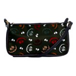 Art Halloween Pattern Creepy Design Digital Papers Shoulder Clutch Bag Front