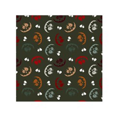 Art Halloween Pattern Creepy Design Digital Papers Square Satin Scarf (30  X 30 ) by Wegoenart