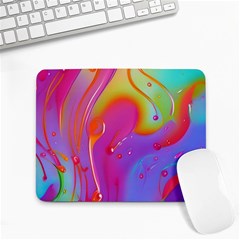 Beautiful Fluid Shapes In A Flowing Background Small Mousepad by GardenOfOphir