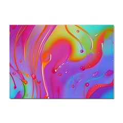 Beautiful Fluid Shapes In A Flowing Background Sticker A4 (10 Pack) by GardenOfOphir