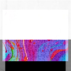 Beautiful Fluid Shapes In A Flowing Background Rectangular Jigsaw Puzzl by GardenOfOphir