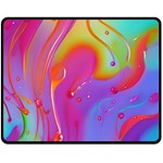 Beautiful Fluid Shapes In A Flowing Background Fleece Blanket (Medium) 58.8 x47.4  Blanket Front