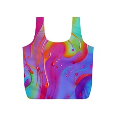 Beautiful Fluid Shapes In A Flowing Background Full Print Recycle Bag (s) by GardenOfOphir