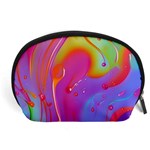 Beautiful Fluid Shapes In A Flowing Background Accessory Pouch (Large) Front