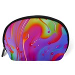 Beautiful Fluid Shapes In A Flowing Background Accessory Pouch (Large) Back