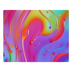 Beautiful Fluid Shapes In A Flowing Background Premium Plush Fleece Blanket (large) by GardenOfOphir