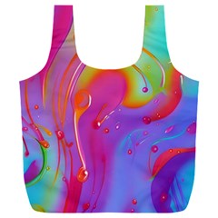 Beautiful Fluid Shapes In A Flowing Background Full Print Recycle Bag (xxxl) by GardenOfOphir