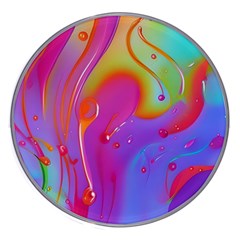 Beautiful Fluid Shapes In A Flowing Background Wireless Fast Charger(white) by GardenOfOphir