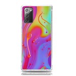 Beautiful Fluid Shapes In A Flowing Background Samsung Galaxy Note 20 TPU UV Case Front